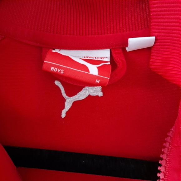 Boys Red Puma Sweatshirt - Picture 6 of 8
